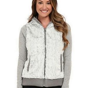Patagonia Conejo Fur Grey Hooded Vest L